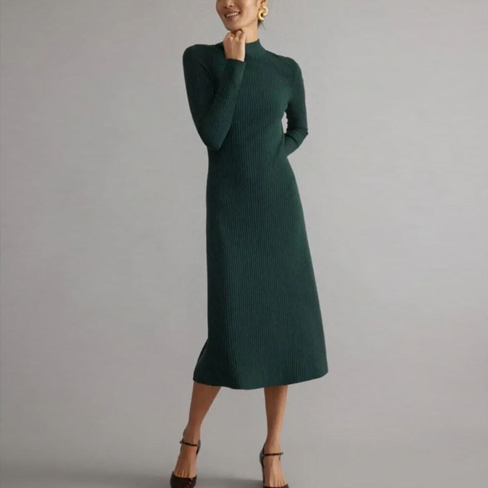 Tuckernuck Hyacinth House Cypress Knit Conrad Midi Swing Dress XXL Minimalist